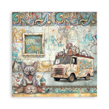 Stamperia 12”x12” Paper Pad 22 Single Sided Printed Paper Sheets - Furry Friends 2