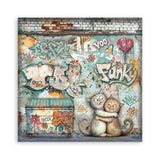 Stamperia 12”x12” Paper Pad 22 Single Sided Printed Paper Sheets - Furry Friends 2