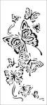 Crafter's Workshop Slimline Stencil 4"X9" Flying Butterflies