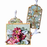 Elizabeth Craft Metal Die Joyous Ornament -Lace Flowers