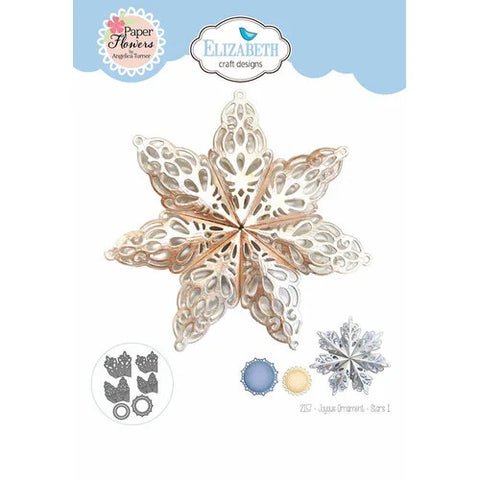 Elizabeth Craft Metal Die Joyous Ornament - Stars 1