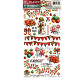 49 and Market - Jolly Jingles Collection - 6 x 12 Blendable Rub-on Transfers
