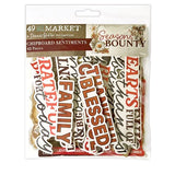 49 and Market - Season's Bounty Collection - Chipboard Assortment