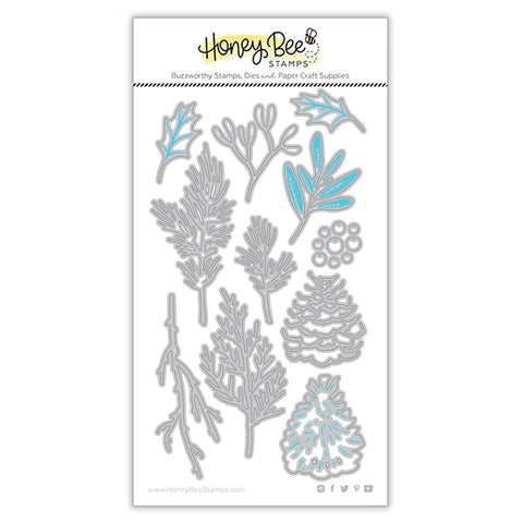 Honey Bee Stamps Lovely Layers: Winter Greenery - Honey Cuts