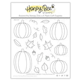 honey Bee Stamps Clear Stamp, Pumpkin Patch - 6x6