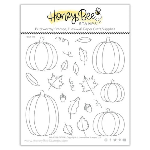 honey Bee Stamps Clear Stamp, Pumpkin Patch - 6x6