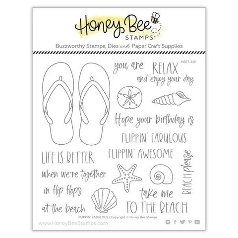 honey Bee Stamps Flippin' Fabulous - 6x6 Stamp Set