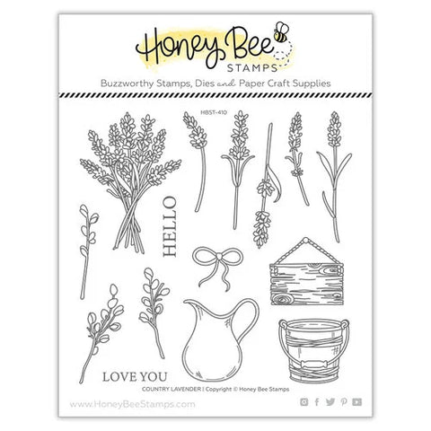 honey Bee Stamps Country Lavender - 6x6 Stamp Set