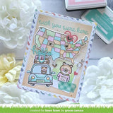 Lawn Fawn Coloring Stencil, Wish You Were Here