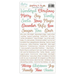 Mintay Papers Merry & Joy Collection - 6 x 12 Stickers - Words