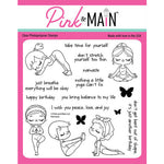 Pink & Main Clear Stamp, Namaste