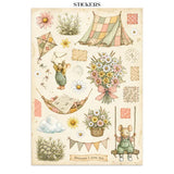 Stamperia - Cozy Family Collection - Junk Journal - Stickers, Cut-Outs, And Backgrounds