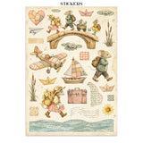 Stamperia - Cozy Family Collection - Junk Journal - Stickers, Cut-Outs, And Backgrounds