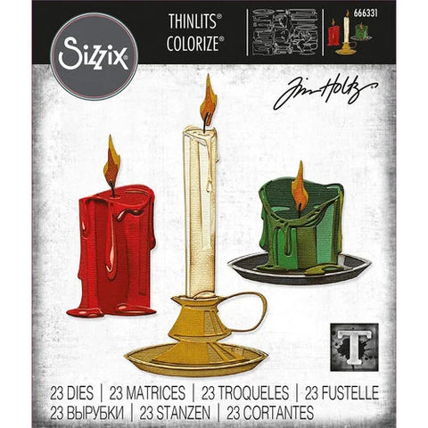 Sizzix Thinlits Dies By Tim Holtz 23/Pkg - Candleshop Colorize