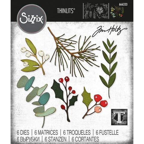 Sizzix Thinlits Dies By Tim Holtz 6/Pkg - Festive Gatherings