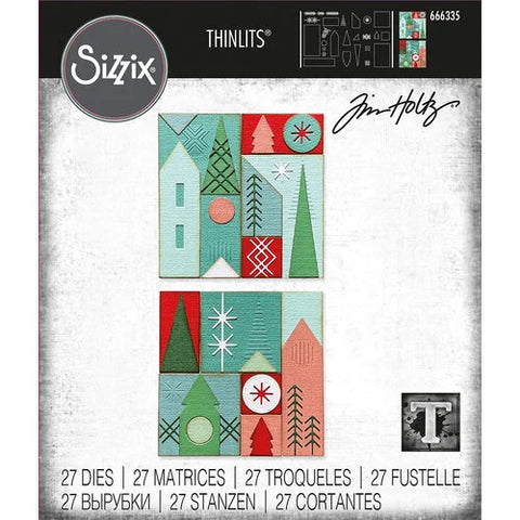 Sizzix Thinlits Dies By Tim Holtz 27/Pkg - Holiday Blocks