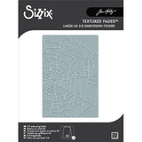 Sizzix - Tim Holtz - 2-D Texture Fades A5 Embossing Folder - Vault Cobweb