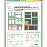 Waffle Flower Crafts - Postage Collage Collection - Craft Dies - Windows