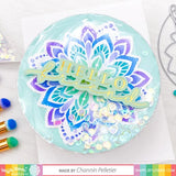 Waffle Flower Crafts - Flat Shaker Cover - Circle - 4.25 x 4.25 - 5 Pack