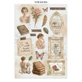 Stamperia Printed Art Junk Journal: Stickers, Cut-Outs, Backgrounds For Art And Craft - Flowers And Poems