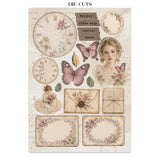 Stamperia Printed Art Junk Journal: Stickers, Cut-Outs, Backgrounds For Art And Craft - Flowers And Poems