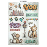 Stamperia Printed Art Junk Journal: Stickers, Cut-Outs, Backgrounds For Art And Craft - Furry Friends 2