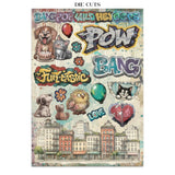 Stamperia Printed Art Junk Journal: Stickers, Cut-Outs, Backgrounds For Art And Craft - Furry Friends 2