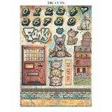 Stamperia Printed Art Junk Journal: Stickers, Cut-Outs, Backgrounds For Art And Craft - Furry Friends 2