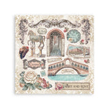 Stamperia - Sticker Album - Venice City of Art - 165x165mm 4 sheets