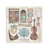 Stamperia - Sticker Album - Venice City of Art - 165x165mm 4 sheets
