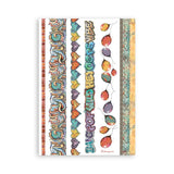 Stamperia Printed Washi Pad For Art And Craft A5 8 Sheets - Furry Friends 2