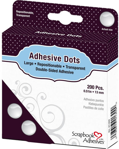 Scrapbook Adhesives Adhesive Dots, Large - Repositionable