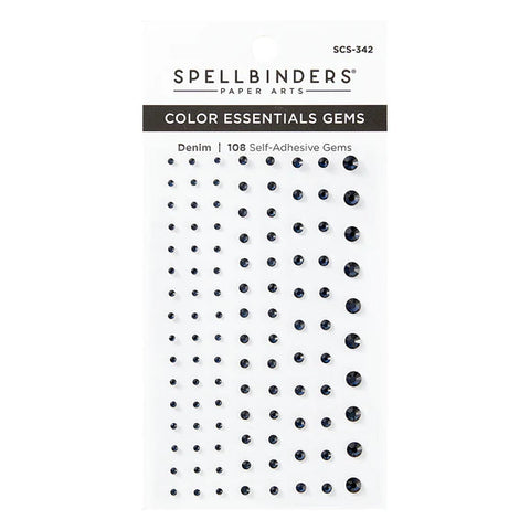 Spellbinders Color Essentials Gems 108/Pkg Denim