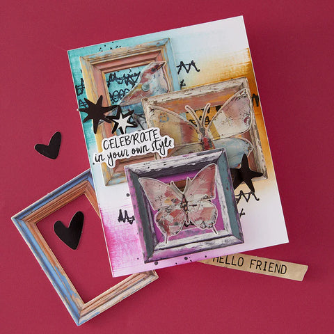 Spellbinders Beautifully Imperfect Chipboard Frames from the Beautifully Imperfect Collection - 6 pc