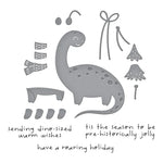 Spellbinders - INDEPENDENT EXCLUSIVE - DINO-SIZED HOLIDAY CLEAR STAMP & DIE SET