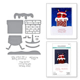 Spellbinders CHIMNEY CAPER CLEAR STAMP & DIE SET FROM THE MERRY MISCHIEF COLLECTION