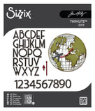 Sizzix Tim Holtz Thinlits Die Set, Vault World Travel