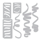 Sizzix Tim Holtz Thinlits Die Set, Celebration Streamers (6pk)