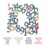 Sizzix Seth Apter Thinlits Die Set w/ Stamps, Recount