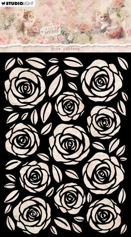 STUDIO LIGHT -  Mask Rose Pattern A Cat's Secret