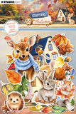 Studio Light Paper Elements Leaves, Animals & Houses Charming Autumn 108 Pieces
