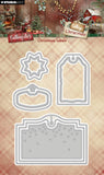 Studio Light Cutting Dies Christmas Labels Cottage Christmas