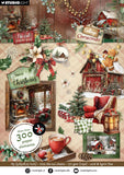 Studio Light Die-Cut Paper Pad Paper Elements Cottage Christmas 20 Sheets