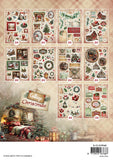 Studio Light Die-Cut Paper Pad Paper Elements Cottage Christmas 20 Sheets