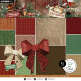 Studio Light Multi-Purpose Paper Pad Origami & Backgrounds Cottage Christmas