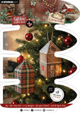 Studio Light Giftbox Paper Pad House Box Cottage Christmas 18 Sheets