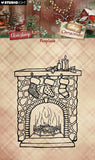 Studio Light Clear Stamps Fireplace Cottage Christmas