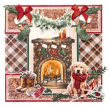 Studio Light Clear Stamps Fireplace Cottage Christmas