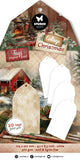 Studio Light Tag Paper Pad White Tags Cottage Christmas 20 Sheets