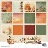 Studio Light 8x8 Paper Pad Background Paper Everlasting Autumn